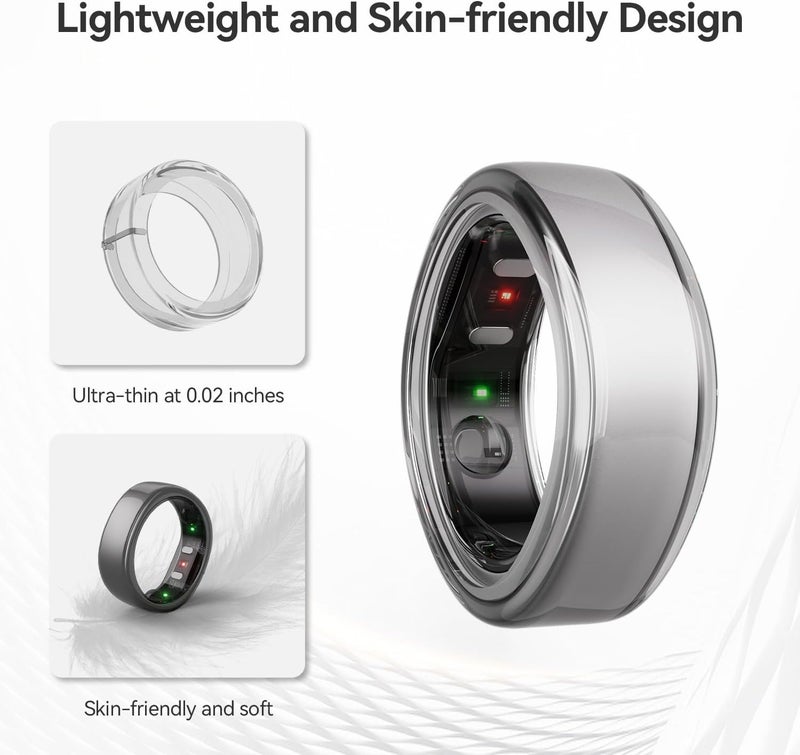 RingConn Silicone Smart Ring Case for Gen 2 - Ultra-Thin Transparent Elastic Protector (Size L for 12/13/14) - Image 2
